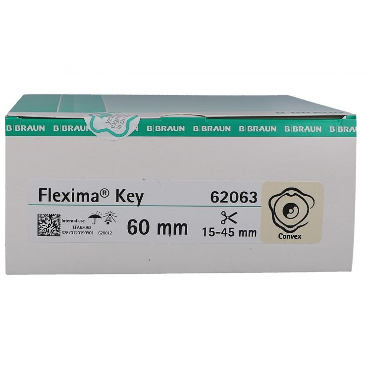 Flexima Key Placca Convessa Diametro 60mm Ritagliabile da 15mm a 45mm 5 Pezzi